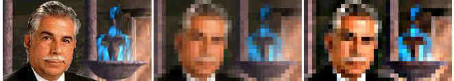 Merged image being reduced then sharpened