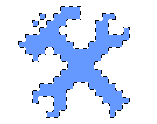 Monochrome foreground symbol