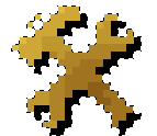 Symbol after flood fill, drop shadow, and selection