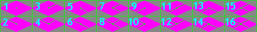 Tile connections by numbers